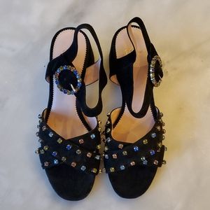 Brand new velvet glam JCrew sandals
